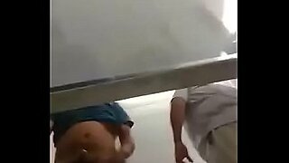 brother and sister fucking in a public bathroom