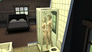 young boy masturbing in shower