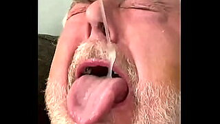 sloppy deepthroat cum inside mouth