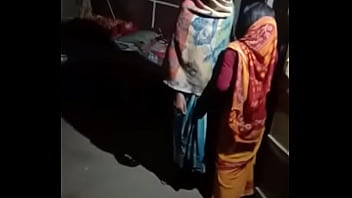 village girls changing saree bra