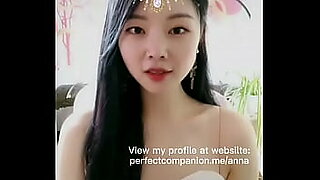 shy asian girl touches cock