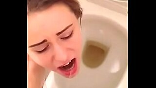 ass spanking in toilet