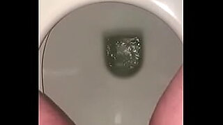 girl drink pee of the toilet