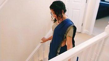 desi housewife blue saree fucked by ex lover