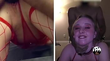 wife gets wet watching lesbian porn