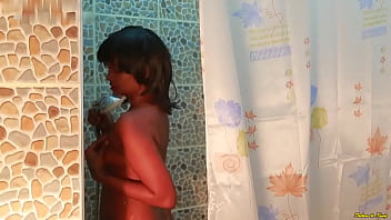 desi girl taking bath with her brother