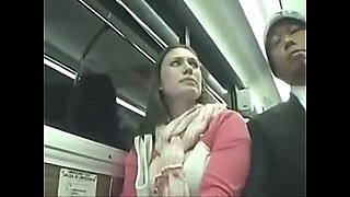 girls on the bus train sees dick