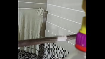 girl strips naked and takes a shower on hidden cam