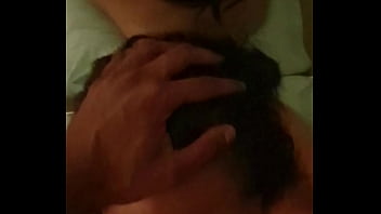 wife makes husband eat cum from her pussy after she caught husband cheating