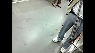 gay groped dick touch public bus train tram5