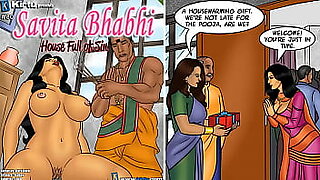 cartoon of savita bhabhi with mantri jee