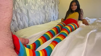 amateur and footjob