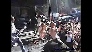 nude male dancing on stage