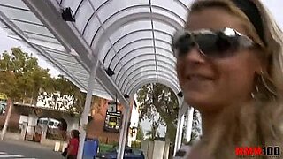 busty street blowjob